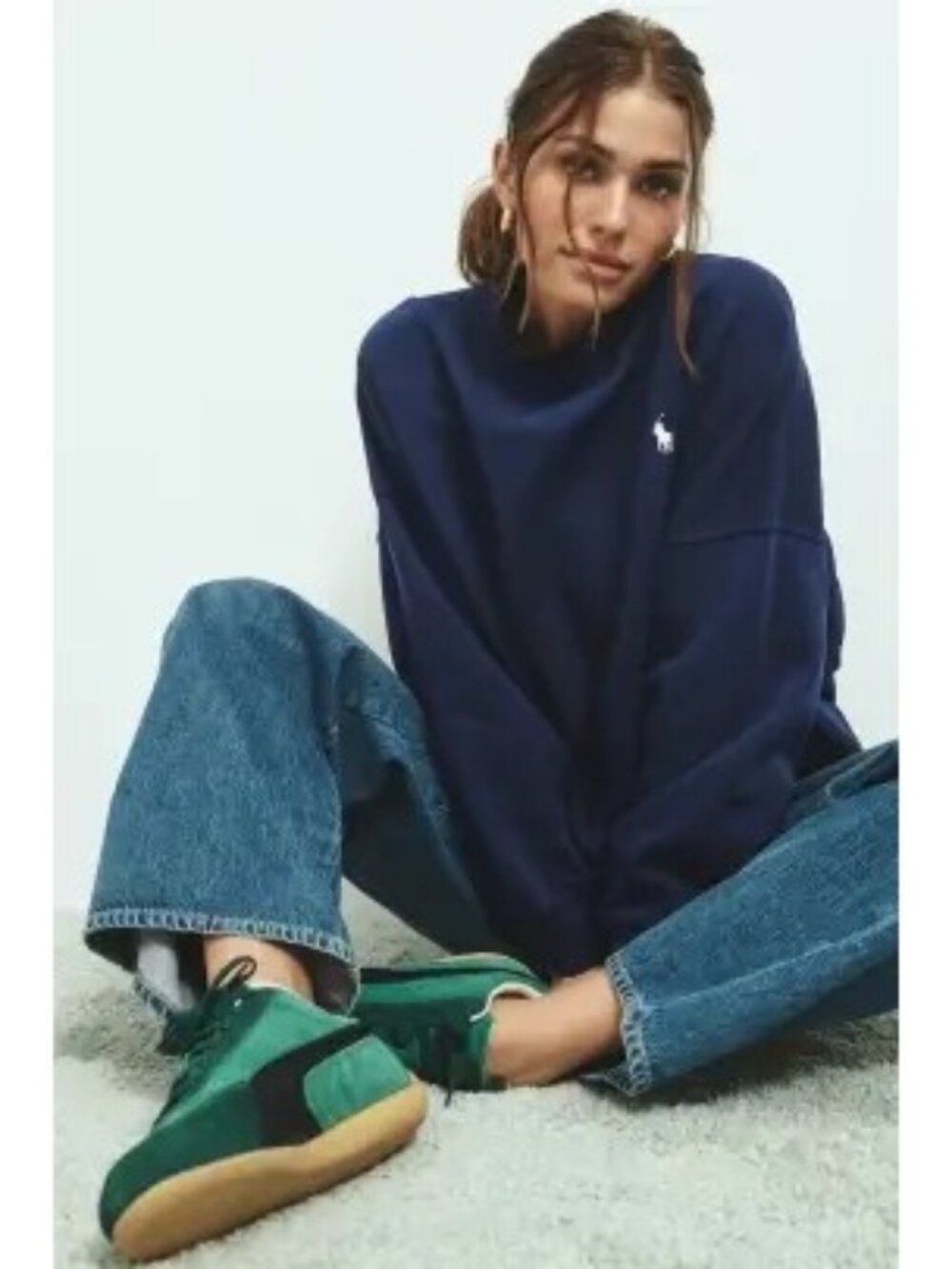 R-91.  Polo Ralph Lauren Vintage Fleece Crew Neck Sweatshirt